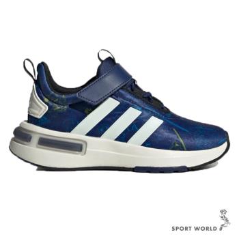 【下殺】Adidas 慢跑鞋 童鞋 魔鬼氈 DISNEY 星際大戰X RACER TR23 藍【運動世界】ID8010