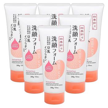 免運/日本熊野豆乳美肌洗面乳200g x6條