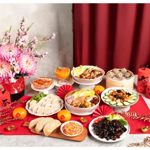 現+預【2025春節預購】小家庭素食年菜組 (適合3 ~ 4人食用)