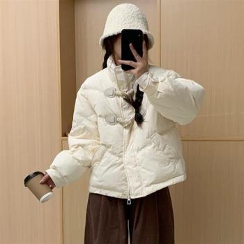 【米蘭精品】羽絨外套鴨絨夾克-加厚立領抗寒舒適女外套10色74ip20