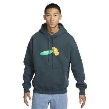 【下殺】Nike 連帽長袖上衣 男裝 厚磅 SB 磨毛 棉質 綠【運動世界】FQ2193-328