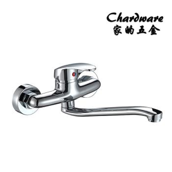 【家的五金】廚房長嘴合金龍頭（亮光）14.5cm龍頭.銅.流理臺.水龍頭(廚房龍頭.水槽.洗菜盆.可旋轉)