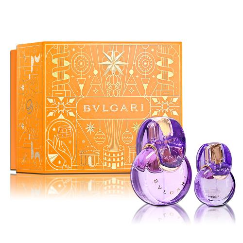 BVLGARI 寶格麗 紫水晶女性淡香水 100ml-橙夕金鑰禮盒(淡香水100ML+隨身瓶15ML)