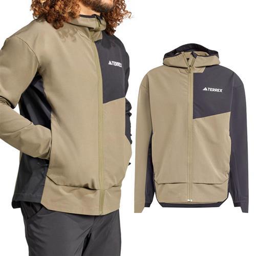 Adidas MT SOSH JA 男款 棕綠色 運動 休閒 愛迪達 拉鍊 口袋 連帽 外套 IX1488
