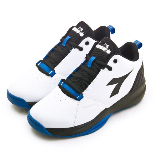 【DIADORA】男 迪亞多那 專業2E寬楦籃球鞋 空中堡壘系列 白黑藍 71513