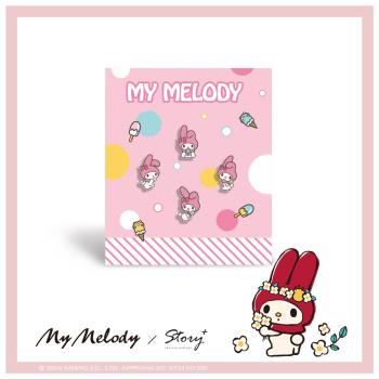 STORY 故事銀飾 - My melody系列-美樂蒂造型耳環組-冰淇淋款