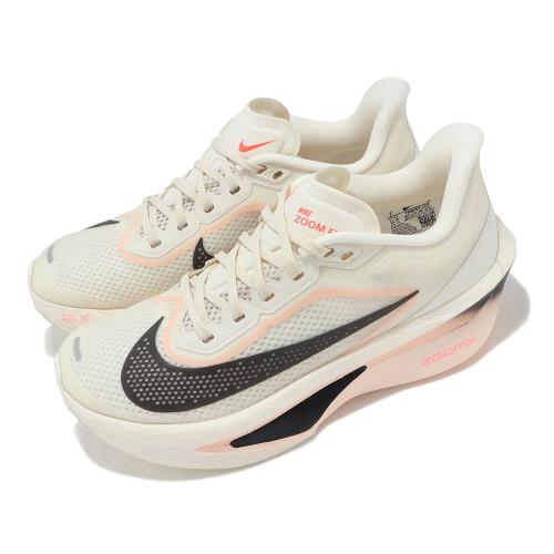 Nike 慢跑鞋 Wmns Zoom Fly 6 女鞋 米白 黑 厚底 運動鞋 馬拉松 FN8455-102