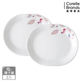 【美國康寧】CORELLE 嫣紅微風2件式腰子盤組-B01