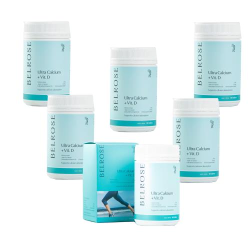 澳洲Belrose 鈣+維他命D3錠(6瓶 90顆/瓶) 即期品-2025年11月到期