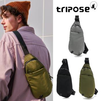 【tripose】REFLEC微皺尼龍輕量斜肩胸包(多色/2024新款上市)