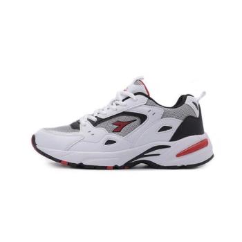 DIADORA 寬楦復古運動鞋 白灰紅 DA73362 男鞋 鞋全家福
