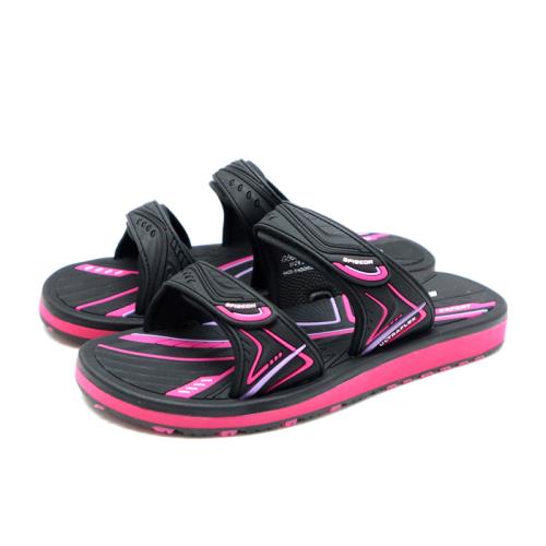 G.P (GOLD PIGEON) 阿亮代言 雙帶拖鞋 女鞋 黑/桃紅 G5659W-15 no803