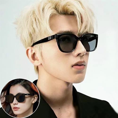 seoul show首爾秀 -二顆米釘韓風方形框太陽眼鏡UV400墨鏡 806