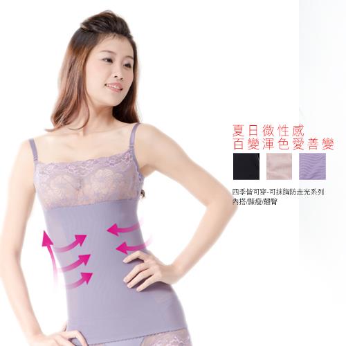 凱芮絲MIT精品 春夏材質-抹胸塑身迷你裙-紫羅蘭 2361(S~XXL)