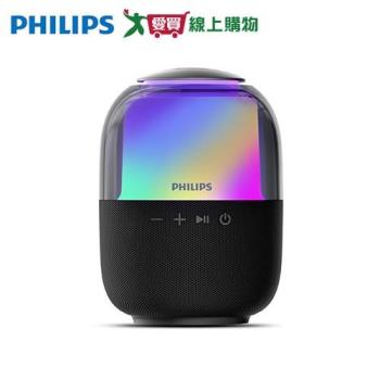 Philips飛利浦 炫彩RGB強力低音無線藍芽5.3喇叭 TAS2108BK【愛買】