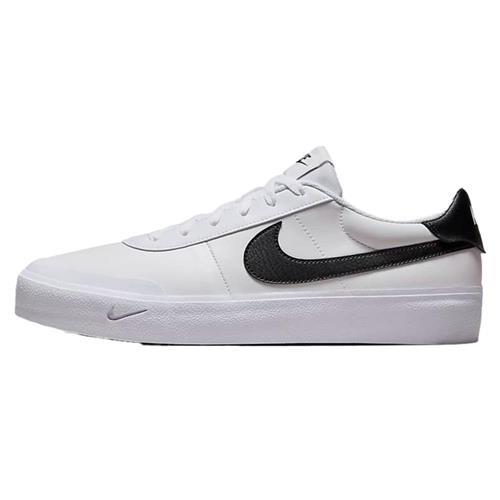【下殺】Nike 休閒鞋 男鞋 皮革 Court Shot 白黑【運動世界】FQ8146-104