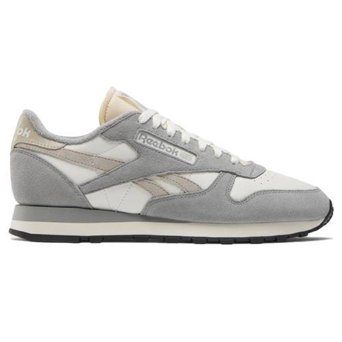 Reebok 休閒鞋 男鞋 女鞋 麂皮 復古 CLASSIC LEATHER 灰【運動世界】100201110