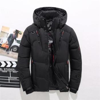 【米蘭精品】羽絨外套鴨絨夾克-抗寒防風保暖高階男外套9色74ib9