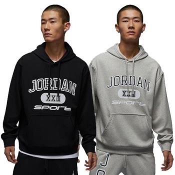 Nike 連帽長袖上衣 男裝 帽T Jordan 寬鬆 黑/灰【運動世界】FV8627-010/FV8627-050