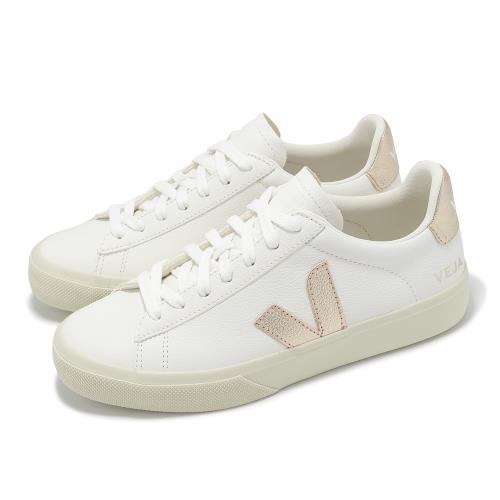 Veja 休閒鞋 Campo Chromefree Leather 女鞋 白 玫瑰金 皮革 經典 小白鞋 CP0503495A