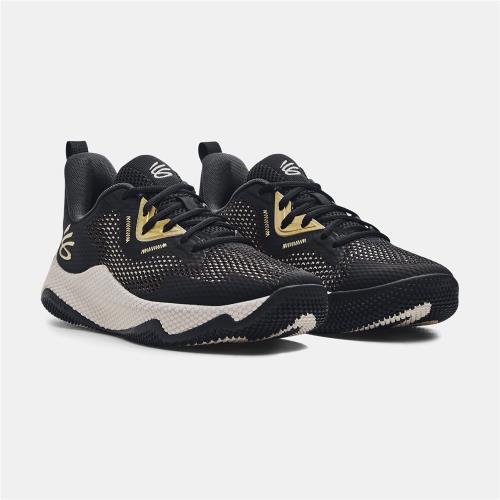 Under Armour 籃球鞋 Curry HOVR Splash 3 男鞋 黑 金 支撐 運動鞋 UA 3026899002