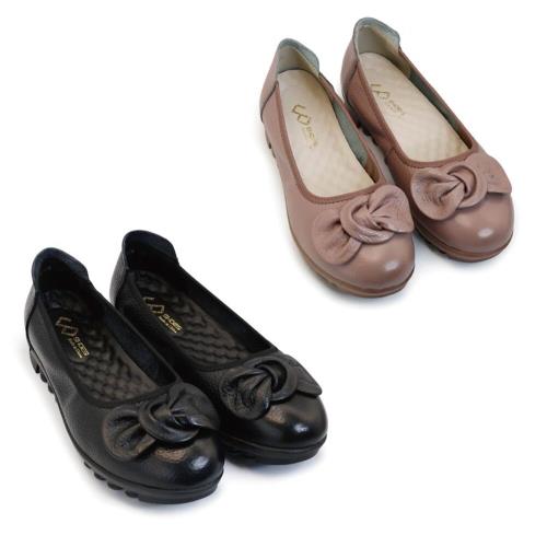 真皮娃娃鞋-兩色可選