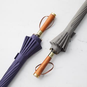 MECOVER Pro 風格原木抗風直立傘 #極致撥水傘布 (六色任選)