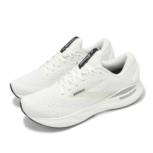 Brooks 慢跑鞋 Adrenaline GTS 24 男鞋 象牙白 米白 支撐 運動鞋 1104371D137