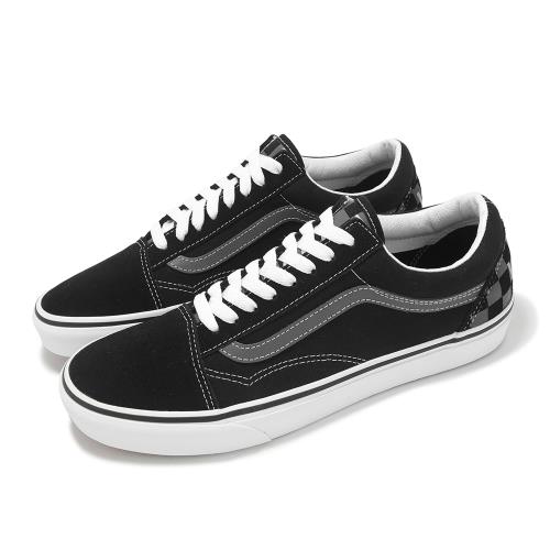 Vans 休閒鞋 Old Skool 男鞋 黑 灰 麂皮 格紋 棋盤格 基本款 VN0005UFCJI