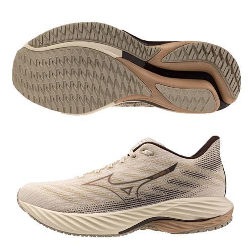 Mizuno 美津濃 慢跑鞋 男鞋 WAVE RIDER 28 4E超寬楦 棕【運動世界】J1GC240461