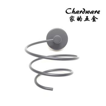 【家的五金】T7610 打孔 霧黑吹風機架 304不鏽鋼(吹風機支架.吹風機收納架.掛架.吹風機置物架.吹風機架子.浴室收納.衛浴收納)
