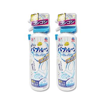 (2罐超值組)日本Earth地球製藥-強效去垢除臭泡沫可倒噴馬桶噴霧清潔劑200ml/罐(泡泡潔廁洗劑,去汙除尿漬慕斯,馬桶內壁座圈背蓋免治噴嘴適用)
