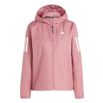 Adidas 連帽外套 女裝 防風 反光 粉【運動世界】IM5403