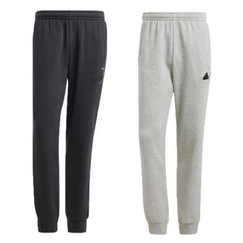 Adidas 長褲 男裝 縮口 口袋 棉質 黑/灰【運動世界】IW3516/IX1347