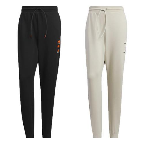 Adidas 長褲 男裝 拉鍊口袋 縮口 寬鬆 黑/杏【運動世界】JC6816/JC6821