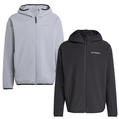 Adidas 連帽外套 男裝 防風 防潑水 拉鍊口袋 灰/黑【運動世界】IY0091/IY0092