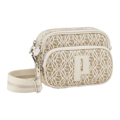 Puma 側背包 隨身小包 相機包 滿版 米【運動世界】09079801