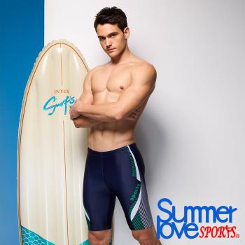 SUMMER LOVE 夏之戀 SPORTS 大男七分泳褲C24904