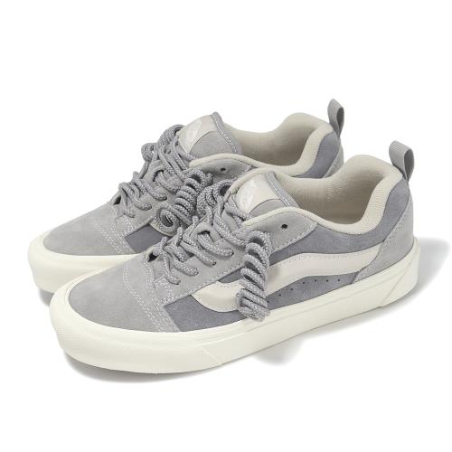 Vans 休閒鞋 Knu Skool 男鞋 女鞋 灰 厚底 麂皮 捲鞋帶 板鞋 情侶鞋 VN000CS0BXC