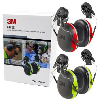 3M 工程安全帽插式耳罩 X4P3E/X3P3E (兩色可選/僅適用X5000VX . H700SFV系列有插槽孔)