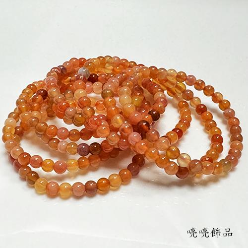 喨喨飾品】金橘繽紛糖果色～天然彩虹瑪瑙避邪招財招健康手鍊A822|瑪瑙