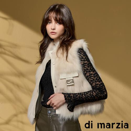 di marzia 精品同步全球限量編碼白狐毛背心-獨