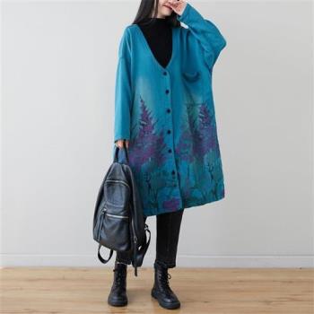 【巴黎精品】風衣外套民族風大衣-顯瘦休閒加厚女外套a1iq6