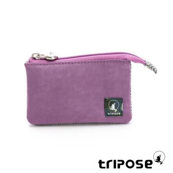 【tripose】漫遊系列巖紋簡約微旅萬用零錢包(夢幻紫)