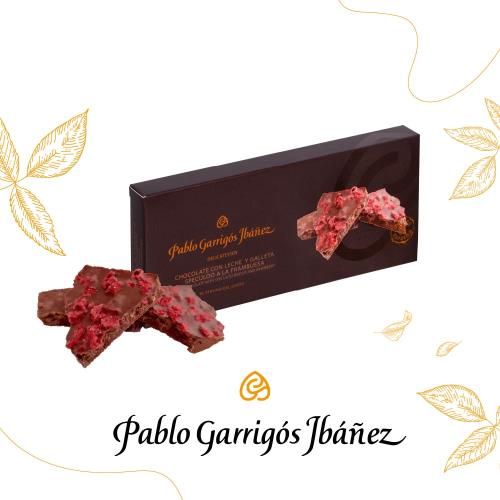 【Pablo Garrigos Ibanez】西班牙進口覆盆莓脆心牛奶可可200g