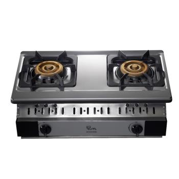 送7-11商品卡100元★(全省安裝)喜特麗雙口嵌入爐瓦斯爐桶裝瓦斯JT-GU268S-LPG