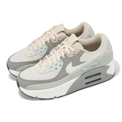 Nike 休閒鞋 Air Max 90 LV8 女鞋 厚底 增高 綠 米白 氣墊 運動鞋 FD4328-108