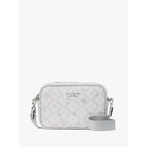 【Kate Spade】SPADE FLOWER 星星花紋相機包 淺灰