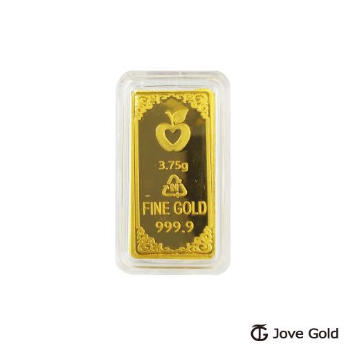 JoveGold 漾金飾 貓貓招財黃金條塊 - 壹台錢