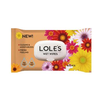 【12入】LOLES 無酒精萬用潔膚濕紙巾-有蓋100片 (繁花限定版)